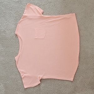 Pink Linen Pocket Tee Old Navy XL